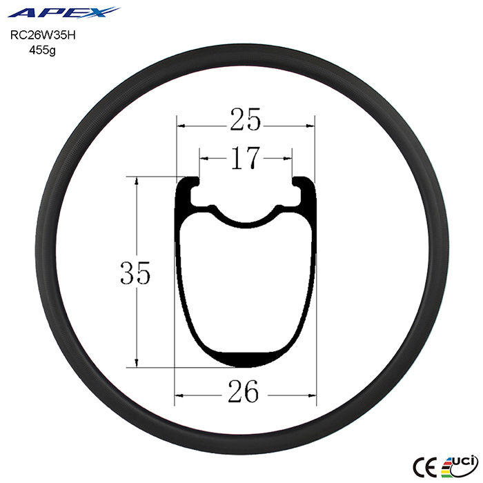 carbon fiber 700C rims best-road-bike-rims made in china RC26W35H