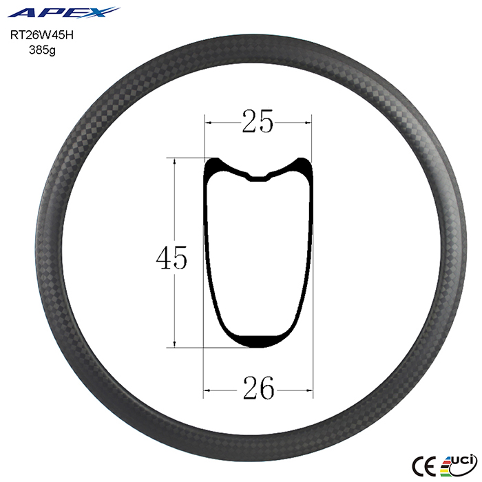 Good quality haro-bike-rims carbon road rim RT26W45H